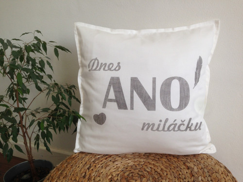 Polštář "Dnes ANO/NE miláčku" — foto 1