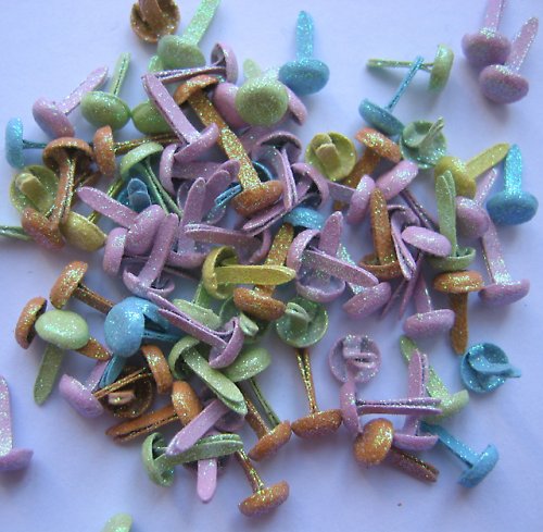 Glitter Brads - Pastel - scrapbook — foto 1