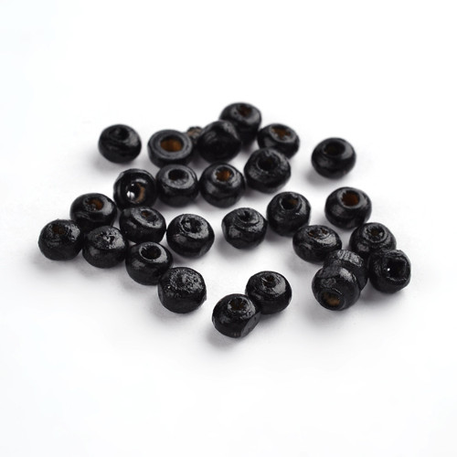 Dřevěné korálky - rokajl 5/0 4,5x3 mm (cena 800ks)