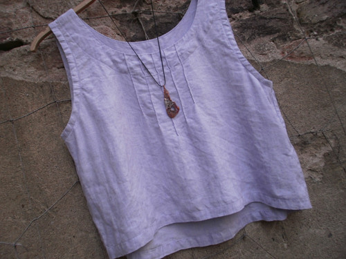Lněný top — foto 1