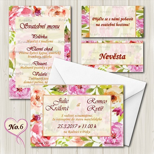 Svatební oznámení No.6