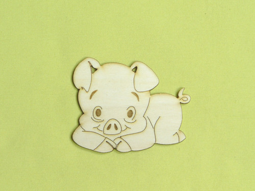Výsek - prasátko 8,5x6,5cm