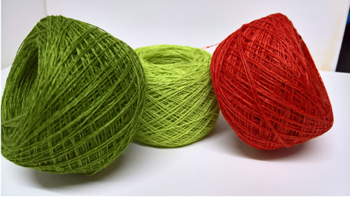 Příze 2ply 100% len 3x50 g