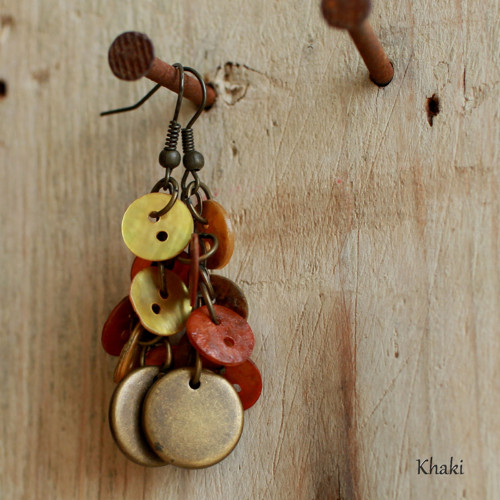 Citrusové - Perleťové náušnice — foto 1