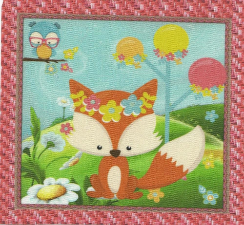 Bavlněná látka - panel 10 x 11 cm
