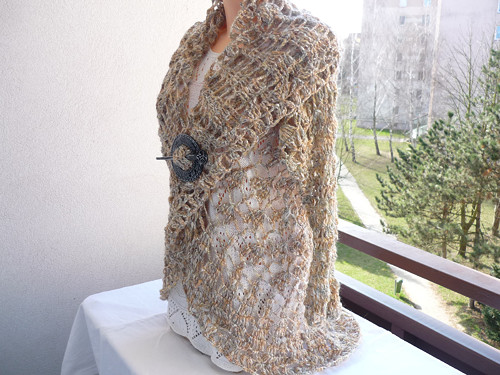 Háčkovaný,Kolový Svetr — foto 1