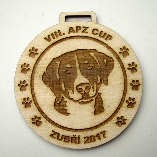 MEDAILE / ZNÁMKA "VIII APZ CUP" 6cm průměr...