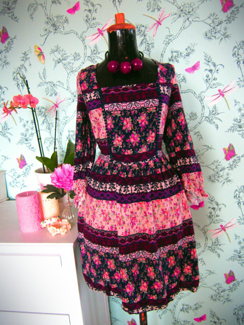 Gipsy hippie eklektik šaty — foto 1