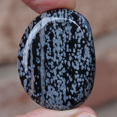 Placička - obsidián vločkový D 8649 — foto 1