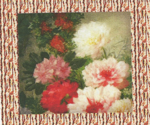Bavlněná látka - panel 10 x 11 cm