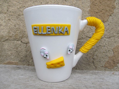 Hrníček S MYŠKAMI a se jménem