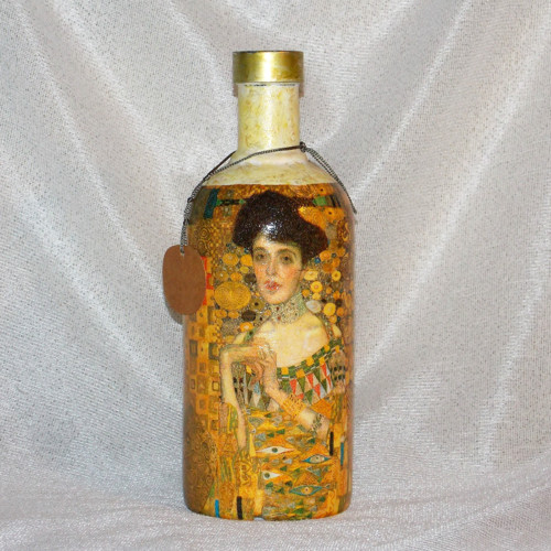 Dárková láhev Klimt zlatý