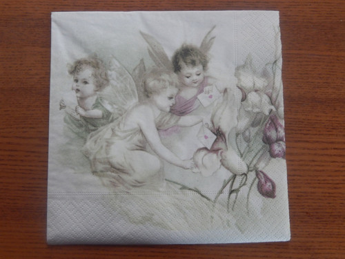 Ubrousek na decoupage - andělské psaní — foto 1