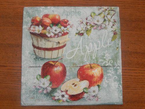 Ubrousek na decoupage - jablka — foto 1