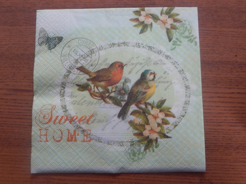 Ubrousek na decoupage - vintage ptáčci