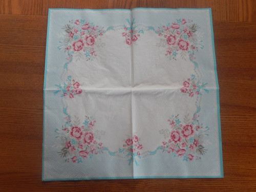 Ubrousek na decoupage - Betty mint