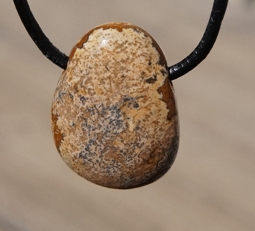 Vrtaný jaspis obrázkový D8720