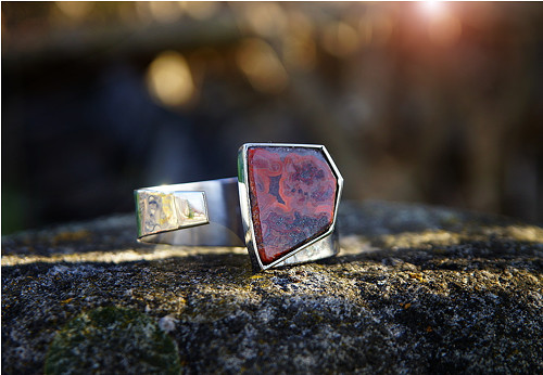 Nerezový náramek..." Miss Agate " — foto 1