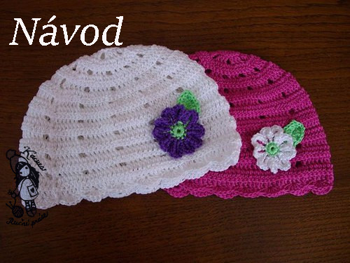 NÁVOD - háčkovaná čepice