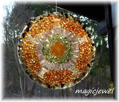 JANTAROVÁ - drahokamová mandala