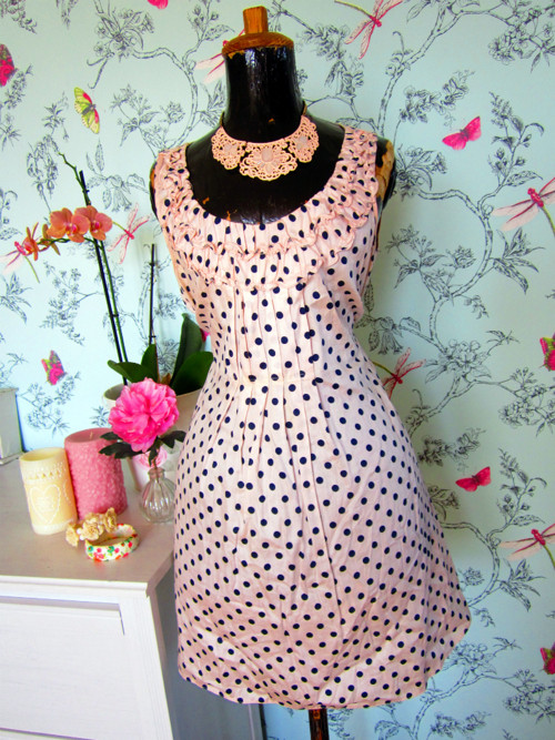 Šatečky pink&black dots — foto 1