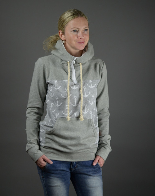 Šedá mikina — foto 1