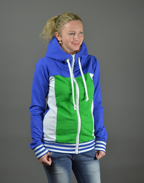 Tříbarevná mikina — foto 1