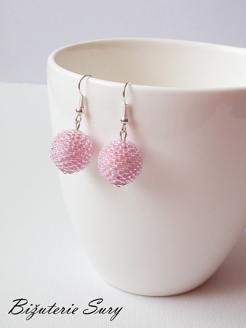 Pink Balls - kuličkové náušnice — foto 1