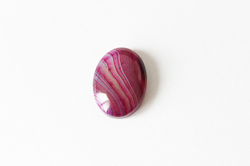 Achát - kabošon - 15x20 mm — foto 1