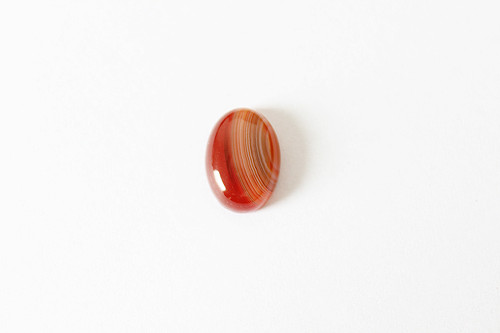 Achát - mini kabošon - 10x15 mm — foto 1
