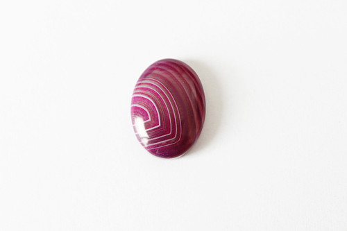 Achát - kabošon - 15x20 mm — foto 1