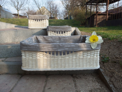 Košík s látkovou výstelkou — foto 1
