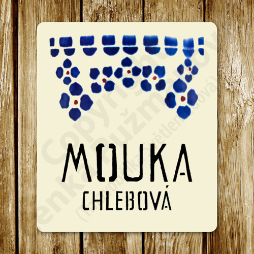 Mouka chlebová - samolepka na nádobu — foto 1