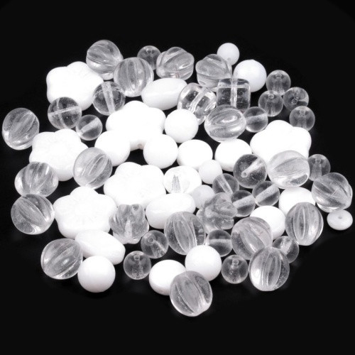 Skleněný mačkaný MIX, 4-20mm (50g)