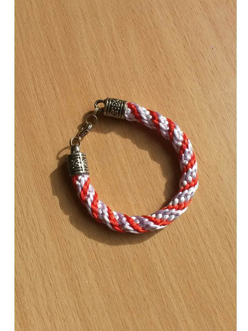 Kumihimo S Růžovou