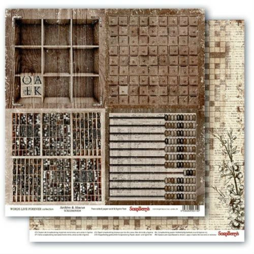 Oboustranný sb ScrapBerry´s Archive & Abacus