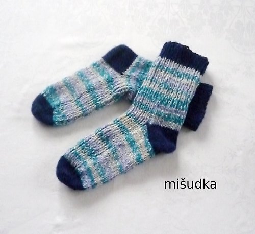 Ponožky jako od maminky - modré 5. — foto 1
