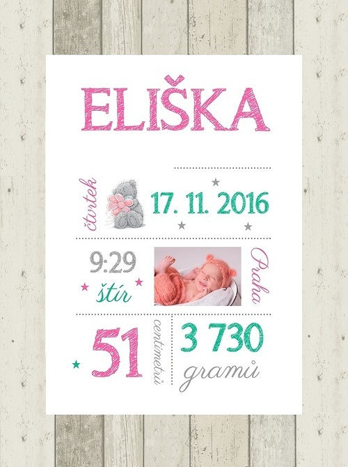 Plakát - dekorace do dětského pokoje