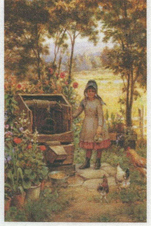 Bavlněná látka - panel 8 x 12,5 cm