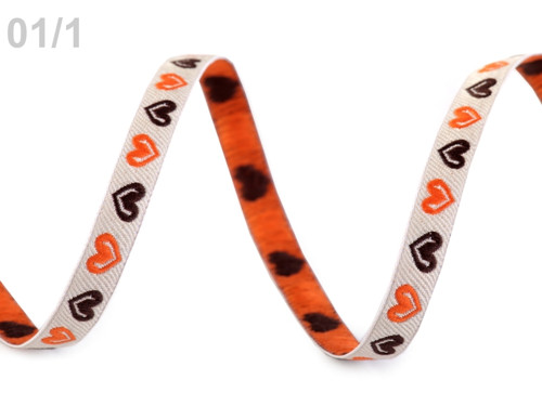 Vzorovka srdce šíře 6 mm - Navajo (1m)