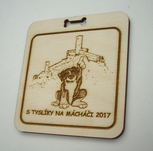 MEDAILE na přání S TYSLÍKY NA MÁCHÁČI