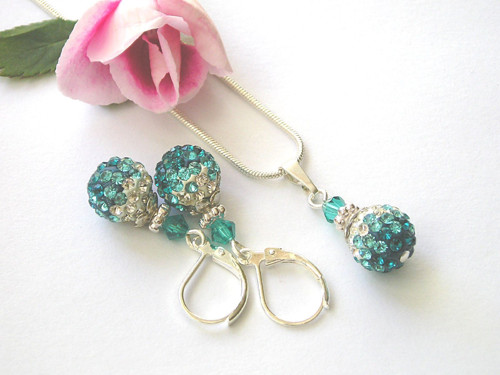 Shamballa souprava Blue Zircon