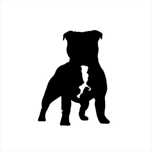 Staffbull - samolepka nejen na auto