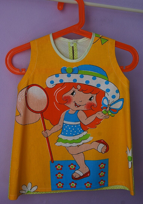 Šaty " Veselá holčička". Vel 86-92. — foto 1