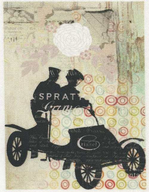 Bavlněná látka - panel 8 x 11 cm — foto 1