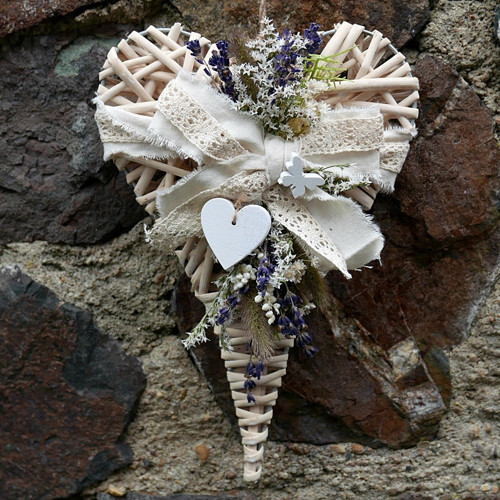 Krémové srdíčko s levandulí — foto 1