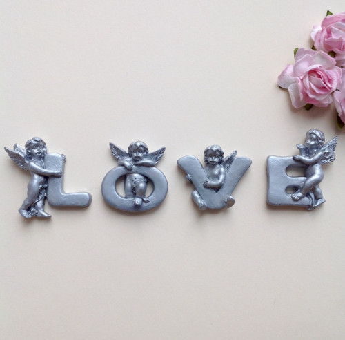 Andělé "LOVE" (polymerová ozdoba) — foto 1