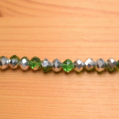 Broušené korálky 6x8 mm - 10 ks