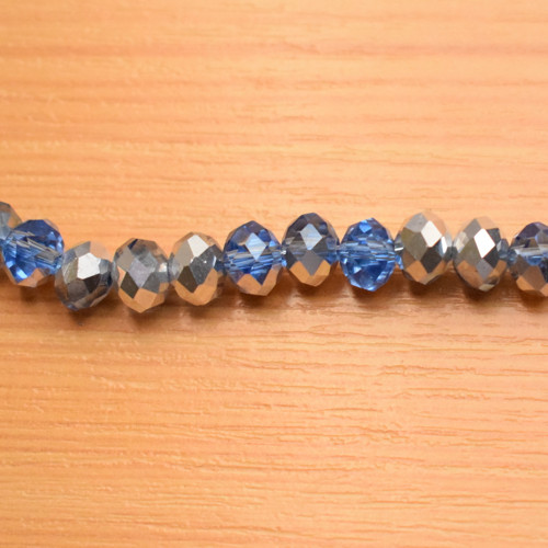 Broušené korálky 6x8 mm - 10 ks