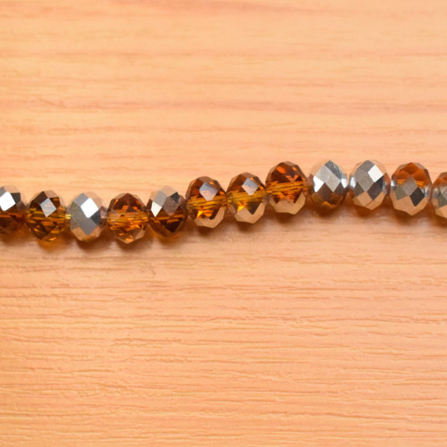 Broušené korálky 6x8 mm - 10 ks — foto 1